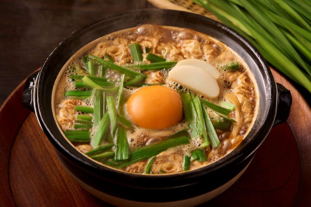 青唐ニラ玉味噌煮込うどん
